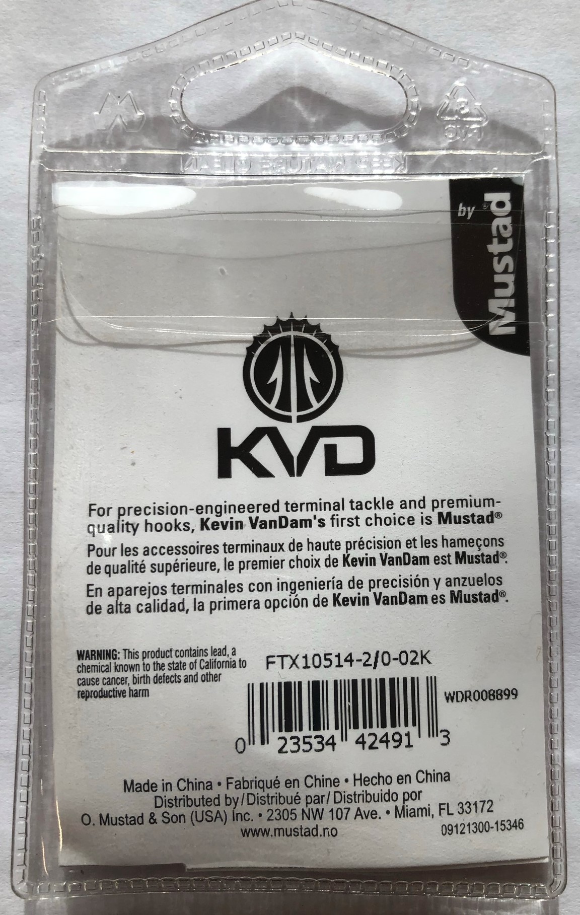 MUSTAD - FTX10512-KVD-1/2-5/0