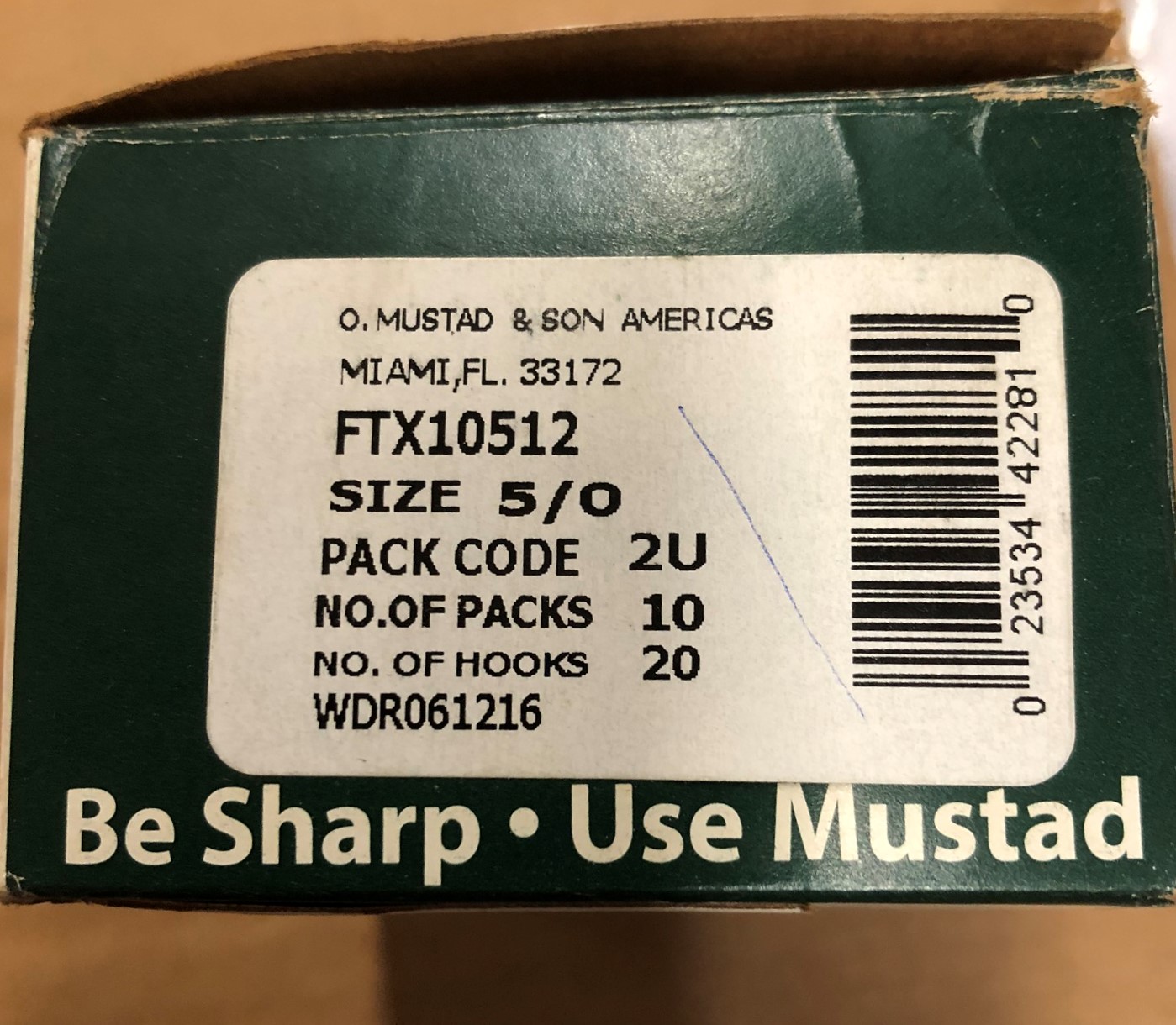 MUSTAD - FTX10512-1/2-5/0-CTN