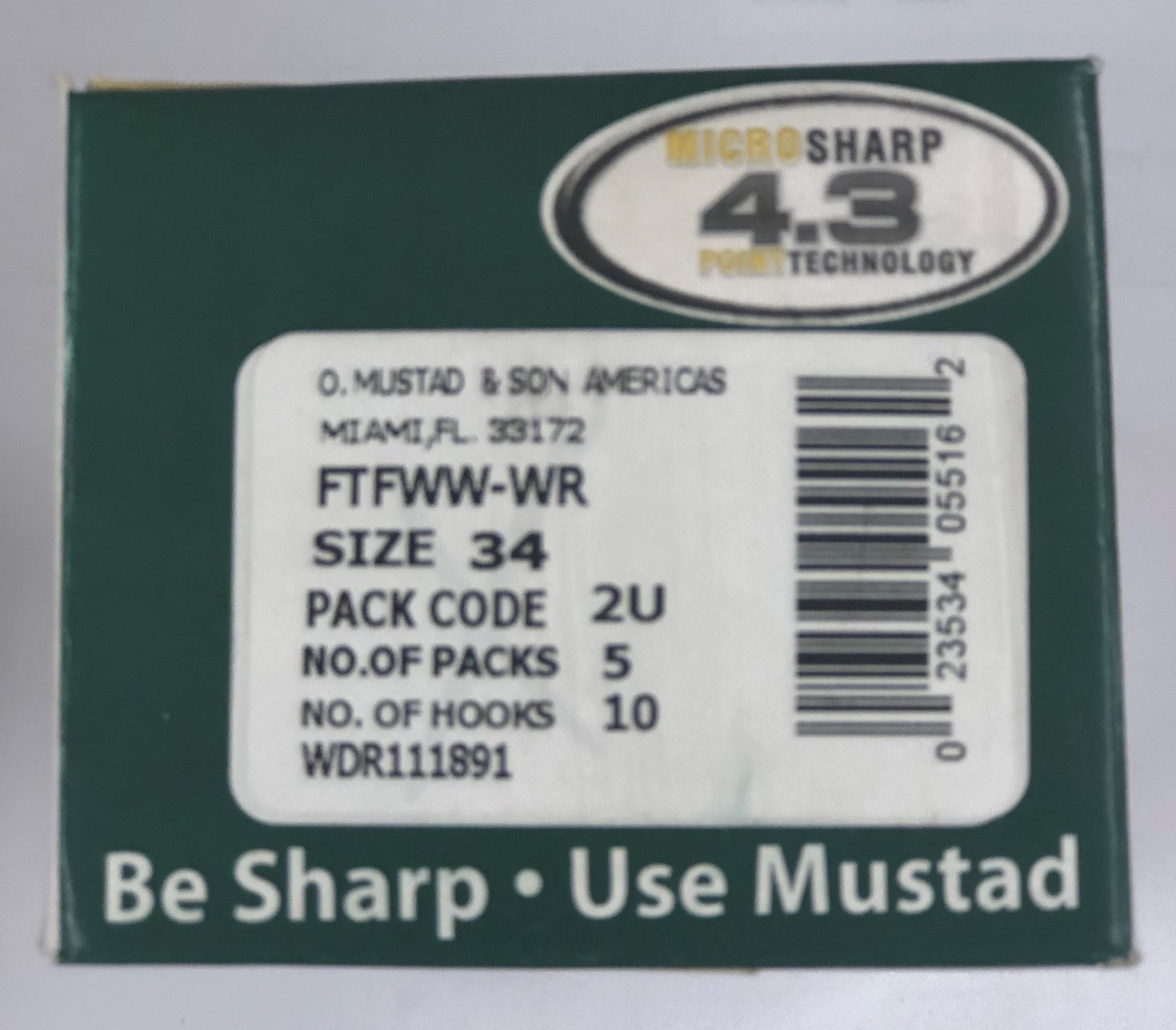 MUSTAD - FTFWW-3/4-BL-CTN